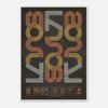 SOUL71 Typographic WALL ART PLAYLIST PRINT DARK