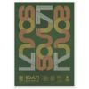 SOUL71 Typographic WALL ART PLAYLIST PRINT GREEN