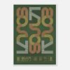 SOUL71 Typographic WALL ART PLAYLIST PRINT GREEN