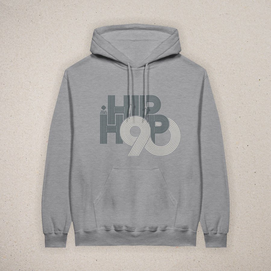 hip hop 90 hoodie in grey