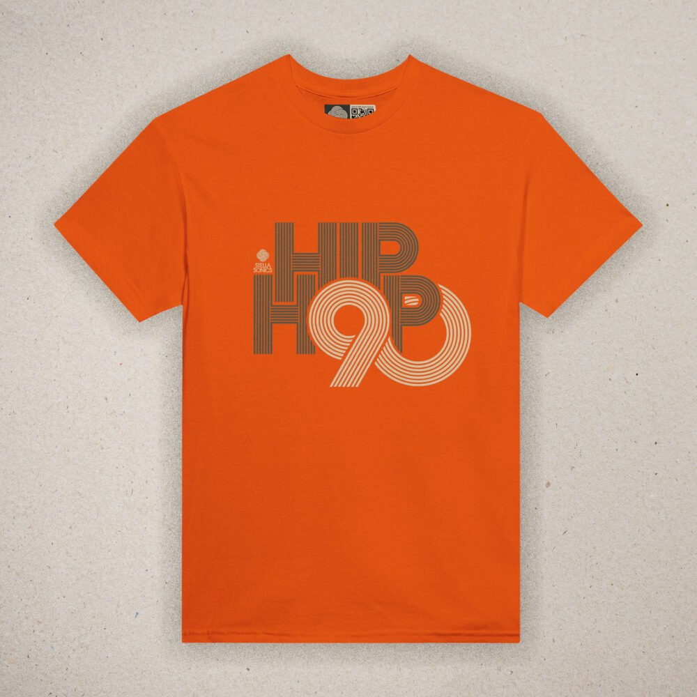 HipHop-90-T-Shirt-Orange Product Shot