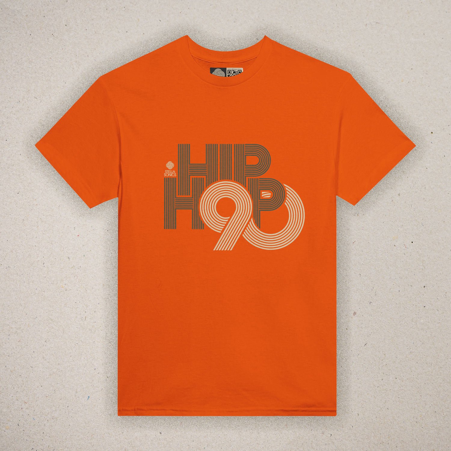 HipHop-90-T-Shirt-Orange 