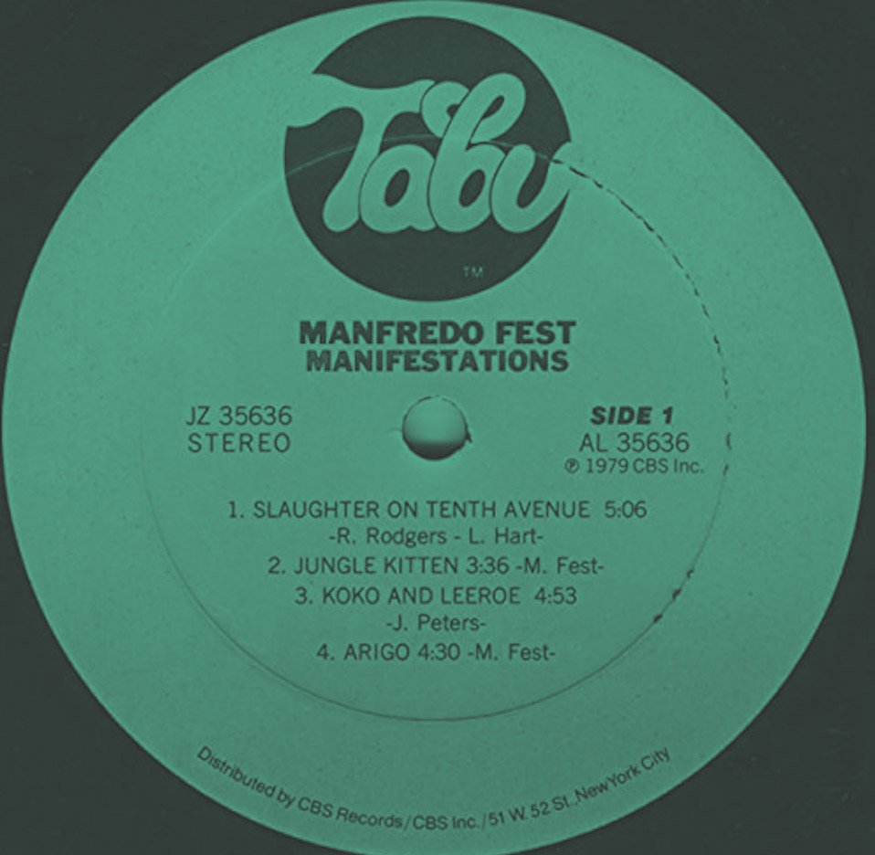 Jungle Kitten - Manfredo Fest 
Manifestations (Tabu) LP 1979