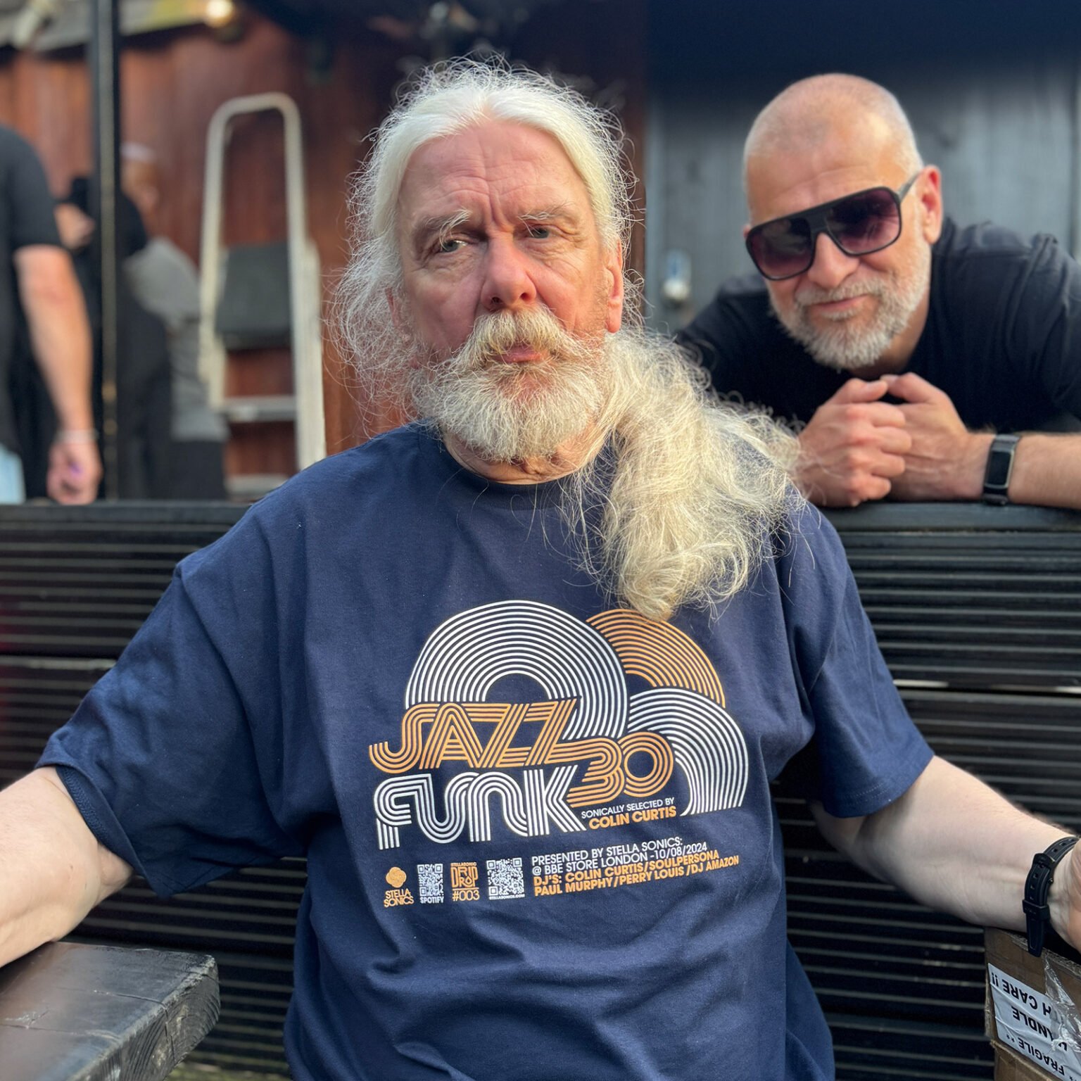 Colin Curtis Wearing Jazz Funk 30 T-Shirt