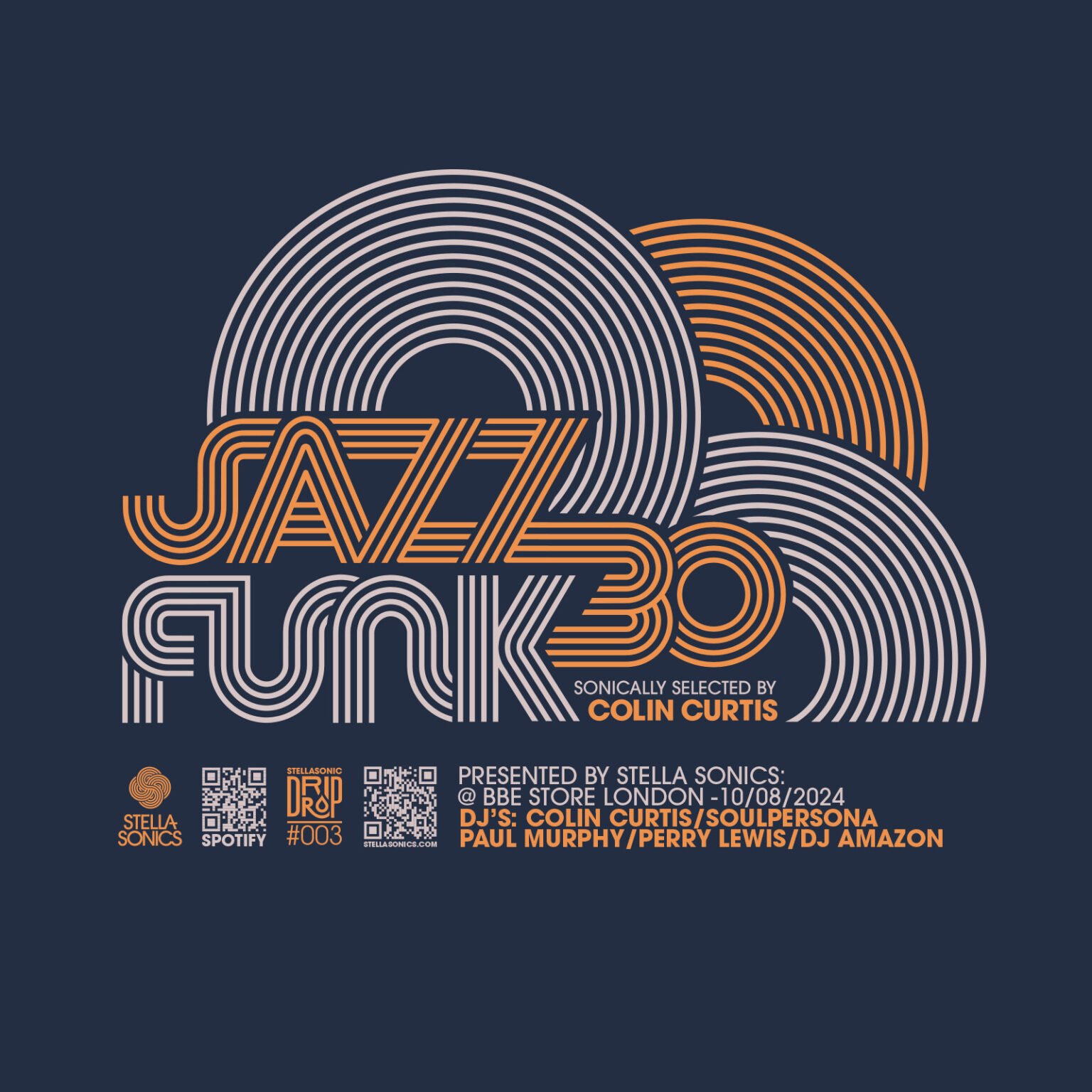 Jazz Funk 30 BBE Event Logo